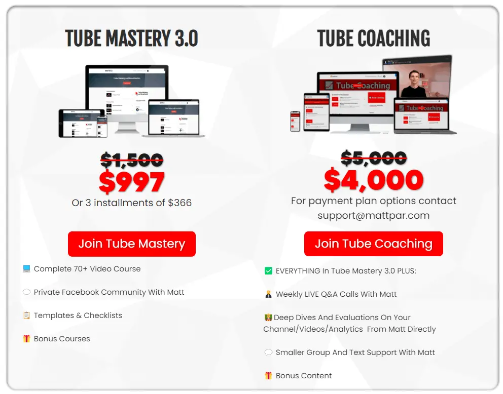 Tube Mastery And Monetization By Matt Par Buy